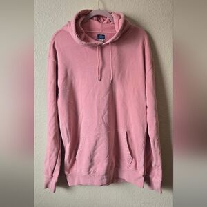 J.Crew - Garment-Dyed Loopback Cotton-Jersey Hoodie - Pink Size XL#0008